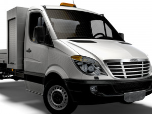 Freightliner Sprinter Single Cab Tipper Toolpod 2018 Modelo 3D