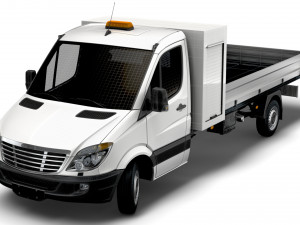 Freightliner Sprinter Single Cab Tipper Toolpod 2018 Modelo 3D