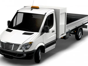 Freightliner Sprinter Single Cab Tipper Toolpod 2018 3D Model
