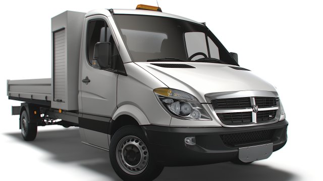 Dodge Sprinter Single Cab Tipper Toolpod 2009 3Dモデル .c4d .max .obj .3ds .fbx .stl .blend 