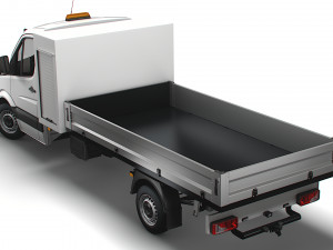 Dodge Sprinter Single Cab Tipper Toolpod 2009 3Dモデル