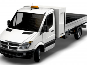 Dodge Sprinter Single Cab Tipper Toolpod 2009 3Dモデル