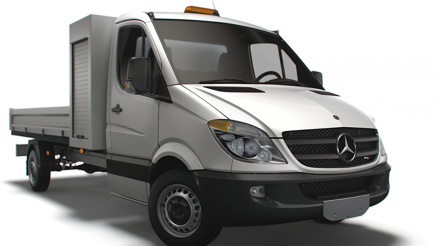 Mercedes Benz Sprinter Single Cab Tipper Toolpod 2008 3D Model .c4d .max .obj .3ds .fbx .stl .blend 
