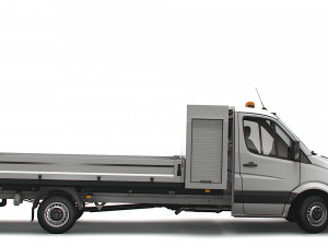 Mercedes Benz Sprinter Single Cab Tipper Toolpod 2008 Modèle 3D