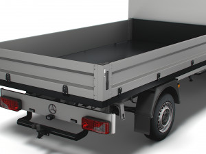 Mercedes Benz Sprinter Single Cab Tipper Toolpod 2008 Modèle 3D