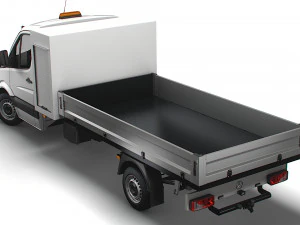 Mercedes Benz Sprinter Single Cab Tipper Toolpod 2008 3D Model