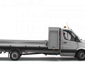 Mercedes Benz Sprinter Single Cab Tipper Toolpod 2008 Modèle 3D