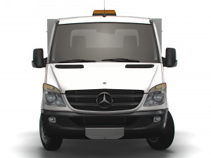Mercedes Benz Sprinter Single Cab Tipper Toolpod 2008 Modèle 3D