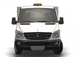 Mercedes Benz Sprinter Single Cab Tipper Toolpod 2008 3D Model