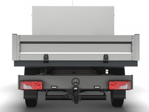 Mercedes Benz Sprinter Single Cab Tipper Toolpod 2008 Modèle 3D
