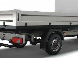 Mercedes Benz Sprinter Single Cab Tipper Toolpod 2008 Modèle 3D