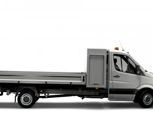 Mercedes Benz Sprinter Single Cab Tipper Toolpod 2008 3D Model