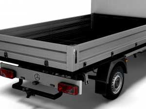Mercedes Benz Sprinter Single Cab Tipper Toolpod 2008 Modèle 3D