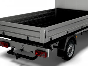 Mercedes Benz Sprinter Single Cab Tipper Toolpod 2008 3D Model