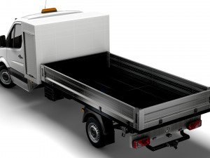 Mercedes Benz Sprinter Single Cab Tipper Toolpod 2008 Modèle 3D