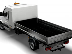 Mercedes Benz Sprinter Single Cab Tipper Toolpod 2008 3D Model