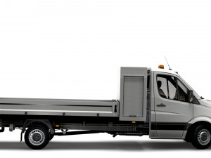 Mercedes Benz Sprinter Single Cab Tipper Toolpod 2008 Modèle 3D