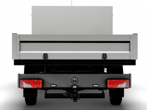 Mercedes Benz Sprinter Single Cab Tipper Toolpod 2008 Modèle 3D