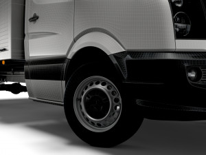Volkswagen Crafter Single Cab Tipper Toolpod 2016 3D 모델