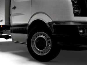 Volkswagen Crafter Single Cab Tipper Toolpod 2016 3D Model