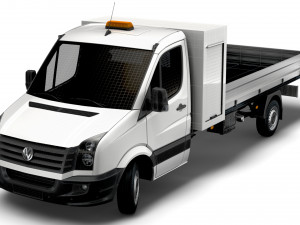 Volkswagen Crafter Single Cab Tipper Toolpod 2016 3D 모델