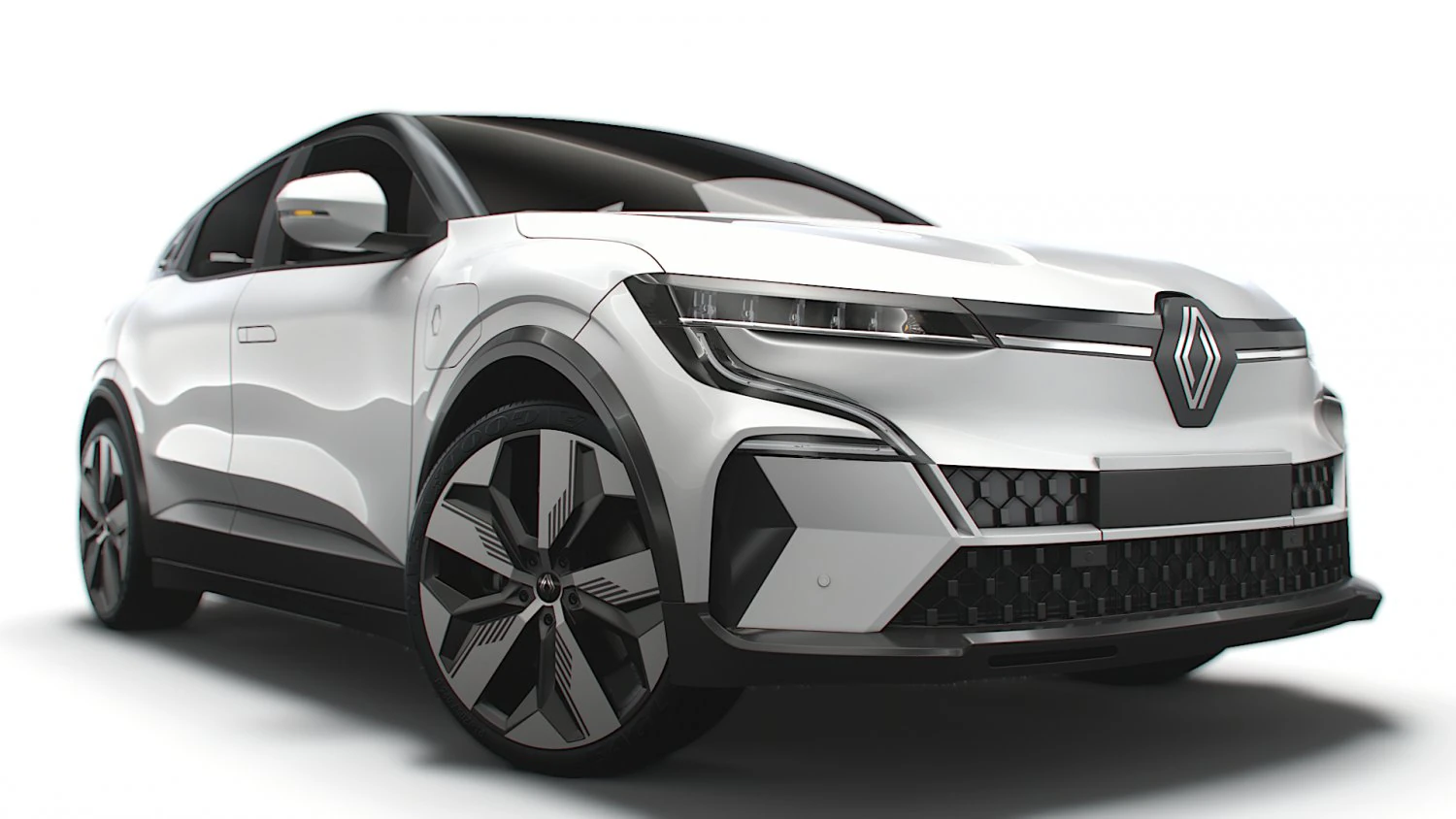 Renault Megane E Tech Techno pack 2023 3D Model .c4d .max .obj .3ds .fbx .stl .blend 