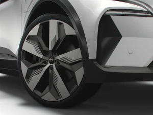 Renault Megane E Tech Techno pack 2023 3D Model