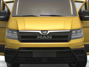MAN TGE Chassis DoubleCab L3 HQInterior 2023 3D Model