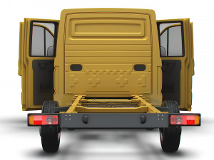MAN TGE Chassis DoubleCab L3 HQInterior 2023 3D Model