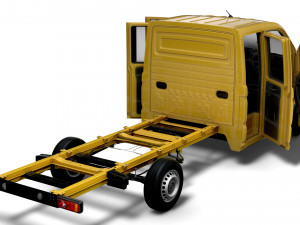 MAN TGE Chassis DoubleCab L3 HQInterior 2023 3D Model