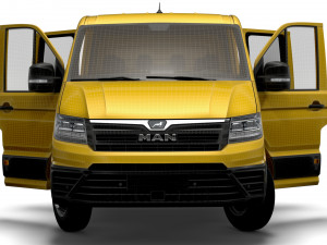 MAN TGE Chassis DoubleCab L3 HQInterior 2023 3D Model