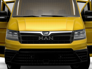 MAN TGE Chassis DoubleCab L3 HQInterior 2023 3D Model
