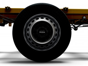MAN TGE Chassis DoubleCab L3 HQInterior 2023 3D Model