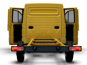 MAN TGE Chassis DoubleCab L3 HQInterior 2023 3D Model