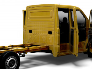 MAN TGE Chassis DoubleCab L3 HQInterior 2023 3D Model