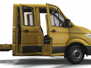 VW Crafter Chassis DoubleCab L3 HQInterior 2023 Model 3D