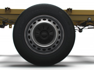 VW Crafter Chassis DoubleCab L3 HQInterior 2023 Model 3D