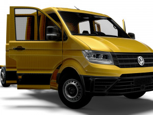 VW Crafter Chassis DoubleCab L3 HQInterior 2023 Model 3D
