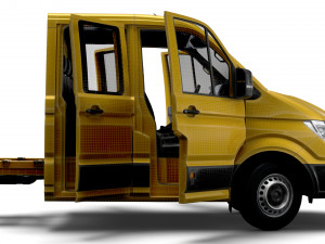 VW Crafter Chassis DoubleCab L3 HQInterior 2023 Model 3D