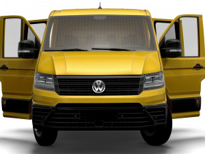 VW Crafter Chassis DoubleCab L3 HQInterior 2023 Model 3D