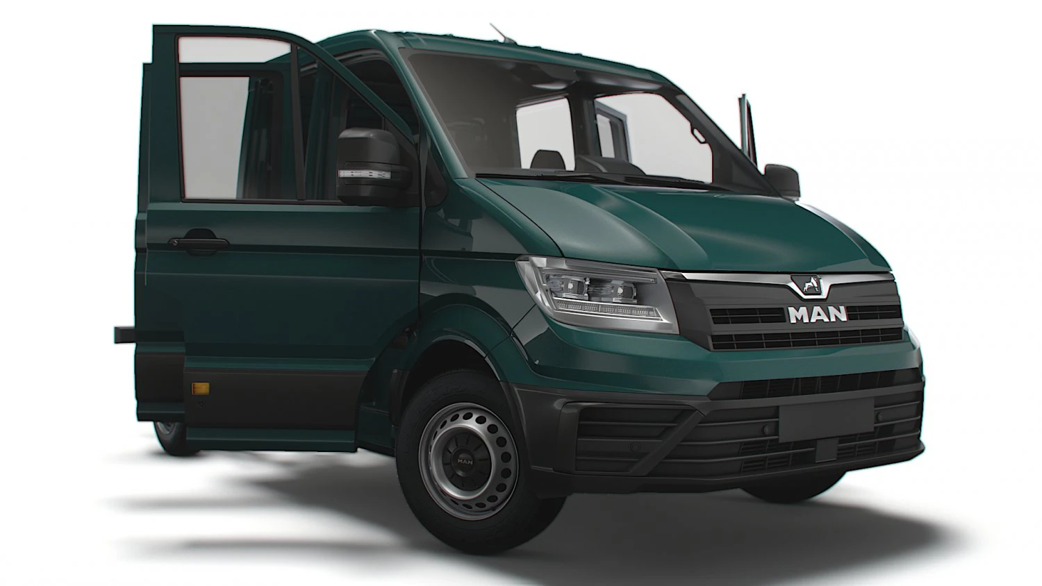 MAN TGE Chassis DoubleCab L1 HQInterior 2023 3D Model .c4d .max .obj .3ds .fbx .stl .blend 