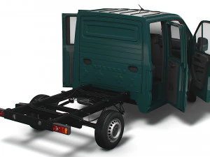 MAN TGE Chassis DoubleCab L1 HQInterior 2023 3D Model