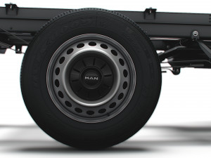 MAN TGE Chassis DoubleCab L1 HQInterior 2023 3D मॉडल