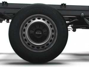 MAN TGE Chassis DoubleCab L1 HQInterior 2023 3D Model