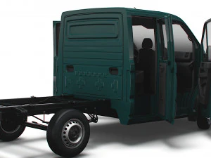 MAN TGE Chassis DoubleCab L1 HQInterior 2023 3D Model