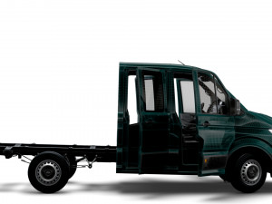 MAN TGE Chassis DoubleCab L1 HQInterior 2023 3D मॉडल