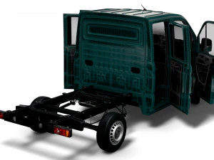 MAN TGE Chassis DoubleCab L1 HQInterior 2023 3D Model