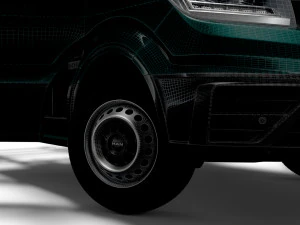 MAN TGE Chassis DoubleCab L1 HQInterior 2023 3D Model