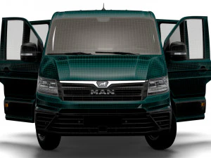MAN TGE Chassis DoubleCab L1 HQInterior 2023 3D Model