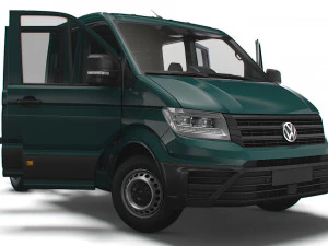 VW Crafter Chassis DoubleCab L1 HQInterior 2023 3D Модель